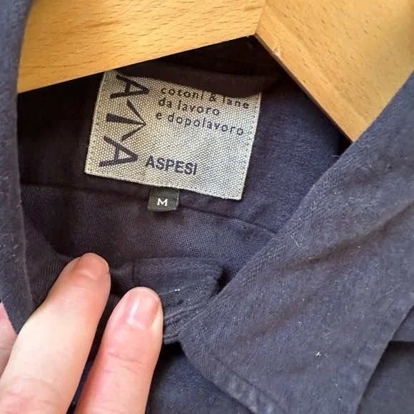 Aspesi cotton button front shirt jacket. Medium - Picture 4 of 4